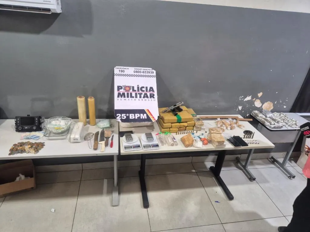 Mulher é presa com maconha e pistola em Várzea Grande