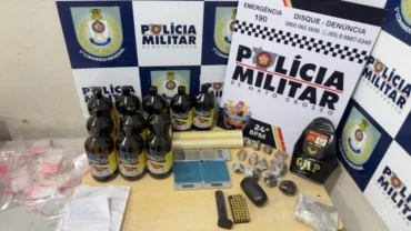 Tráfico de drogas leva à prisão no Pedra 90 em Cuiabá