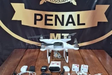 Drones sobrevoando prisão são abatidos com celulares em MT