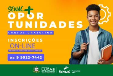 Prefeitura e Senac abrem inscrições para cursos gratuitos nas áreas de alimentação e finanças