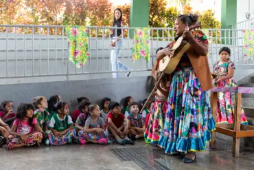 Projeto Quintal Cuiabano leva cultura e atividades para crianças em escolas de Cuiabá