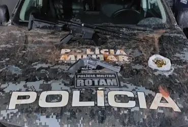 Rotam apreende arma de fogo e simulacro em Pontes e Lacerda