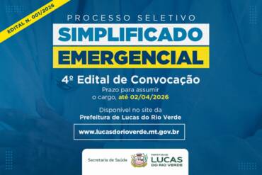 Seletivo Emergencial 001 2026 Prefeitura divulga 4º edital de convocação