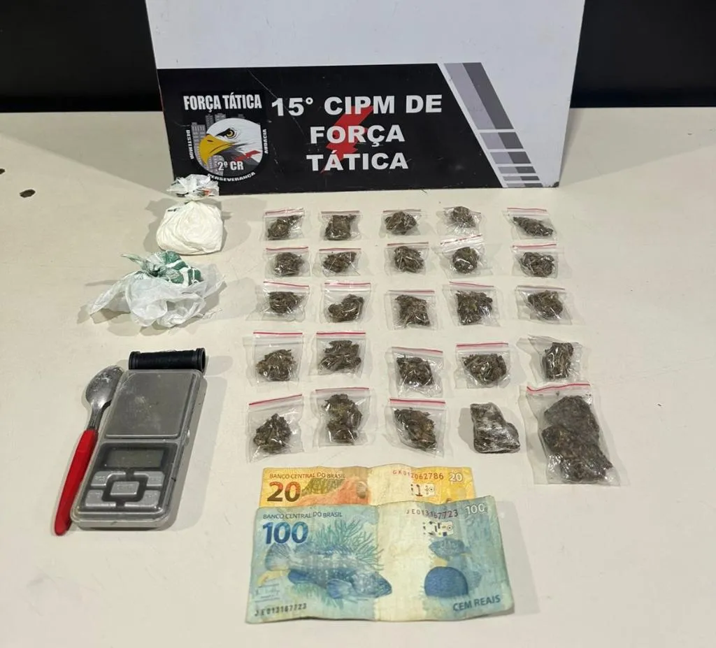 Tráfico de drogas: suspeito é preso em flagrante em VG