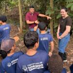 Alunos de Sorriso visitam nascente do Rio Tenente Lira em ação pelo Dia Mundial da Água