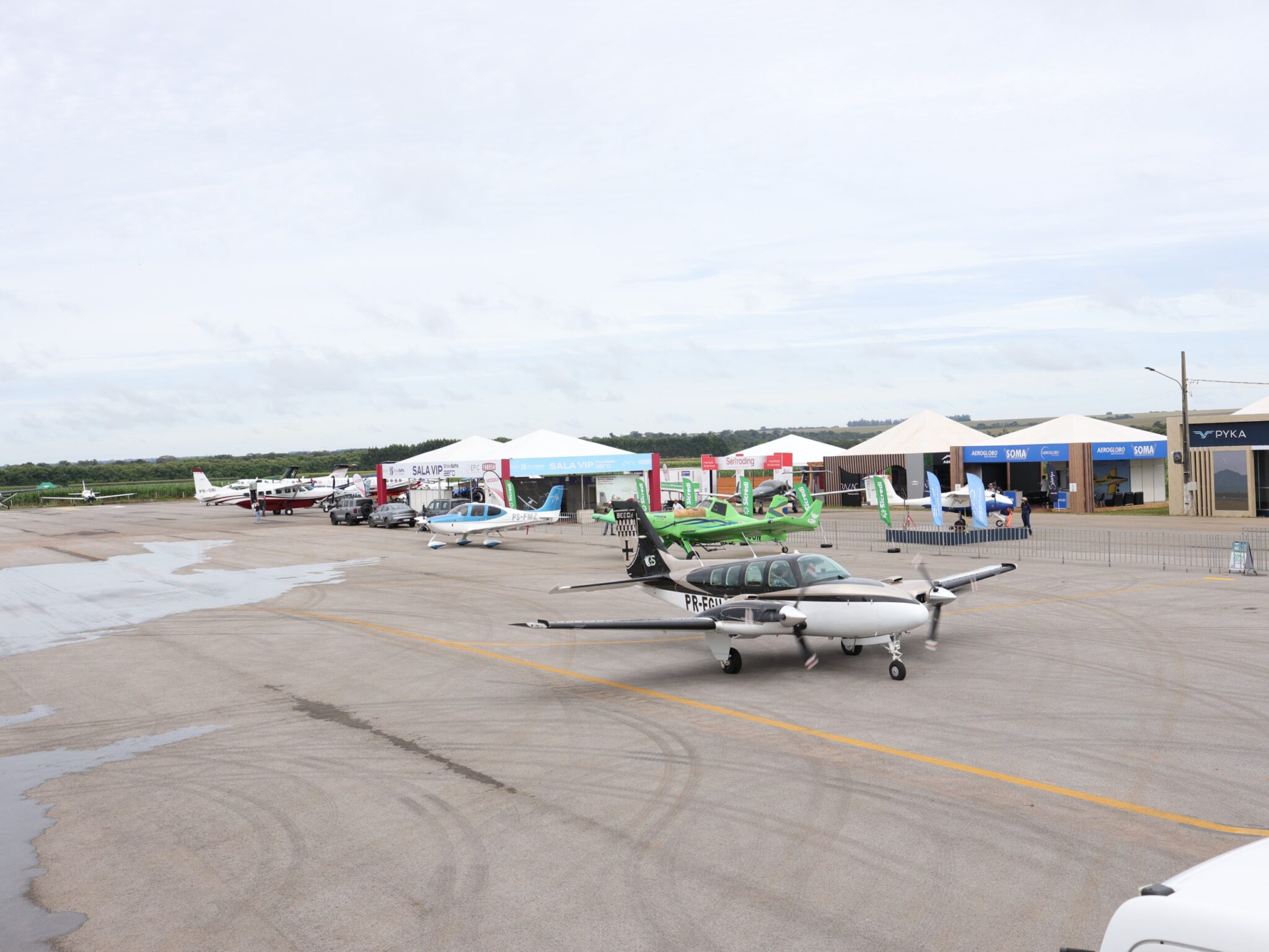 Aeroporto no Show safra