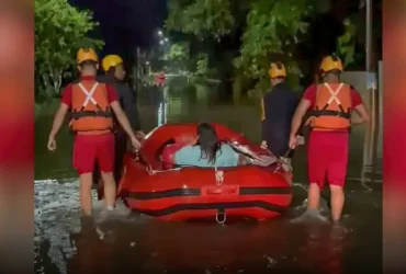 Temporal deixa 116 pessoas desabrigadas em Peruíbe após fortes chuvas