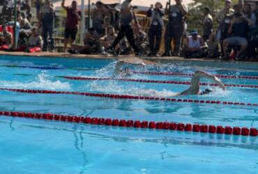 Piscina dedicada para atividades educativas militares