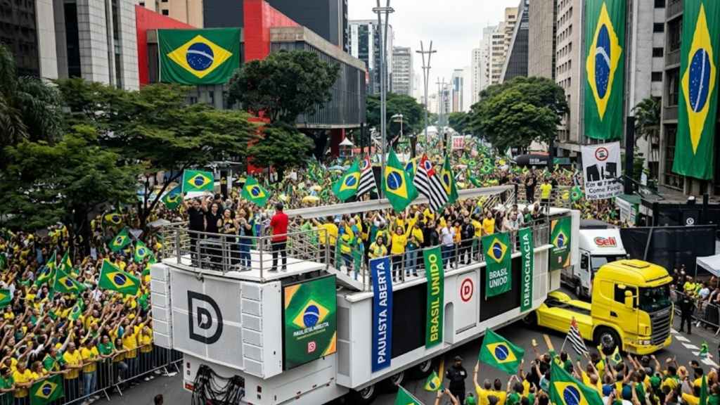 MANIFESTAÇÃO ‘ACORDA, BRASIL’ COMEÇA EM SP; ATO REÚNE LIDERANÇAS DA DIREITA

