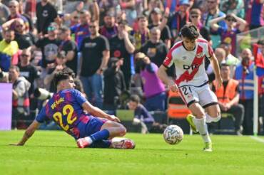 Lance de Barcelona x Rayo Vallecano. Imagem: Divulgação Rayo Vallecano
