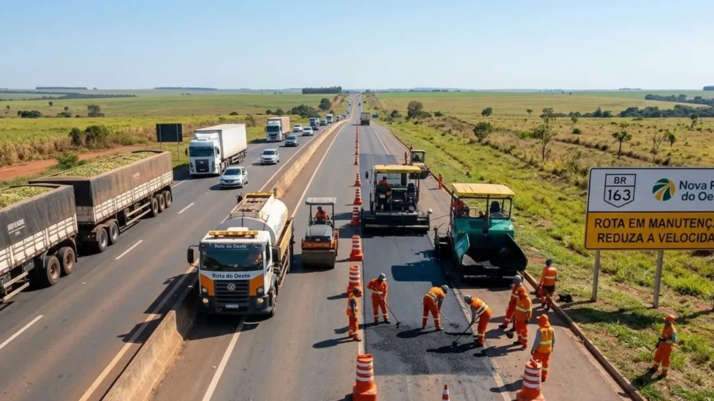 Atenção na BR-163/364