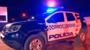 Viatura da Polícia Militar de Mato Grosso à Noite