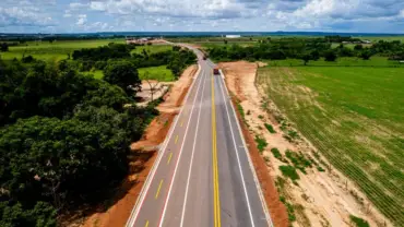 Foto de drone nas redondezas de Paranatinga