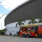 Incêndio no Velódromo do Rio causa interdição
