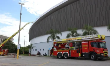 Incêndio no Velódromo do Rio causa interdição