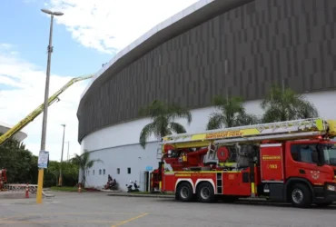 Incêndio no Velódromo do Rio causa interdição