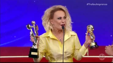 Ana Maria Braga é homenageada no Troféu Imprensa 2026