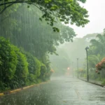 Domingo nublado em Água Boa em 05/04/2026 com chance de chuva