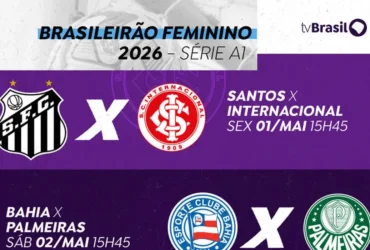 TV Brasil transmite BrasileiraoFeminino com dois jogos nesta sexta e sábado
