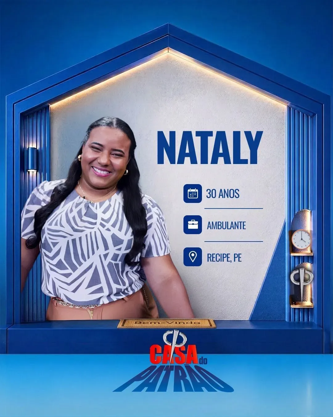 Casa do Patrão apresenta Nataly como primeira participante confirmada do reality