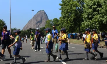 Escotismo reúne mais de 4 mil pessoas em evento no Rio neste domingo (26)