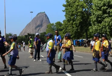 Escotismo reúne mais de 4 mil pessoas em evento no Rio neste domingo (26)