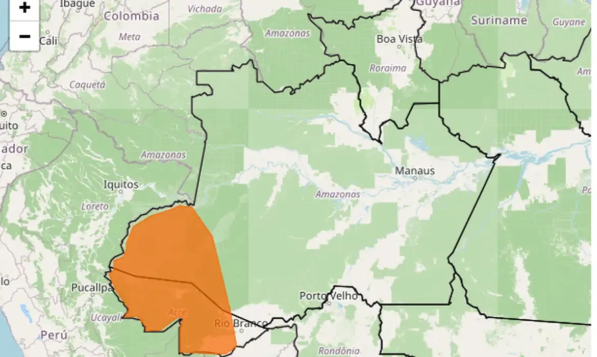 Alerta de chuvas intensas coloca cidades do Acre em risco nesta terça-feira (14)
