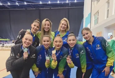 Ginástica garante prata para o Brasil com série de cinco bolas na Copa do Mundo