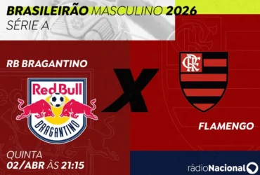 Flamengo enfrenta RB Bragantino com transmissão da Rádio Nacional nesta quinta-feira (2)