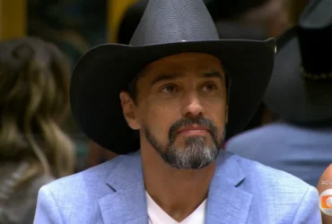 BBB26: Alberto Cowboy reage à eliminação de Samira com comemoração