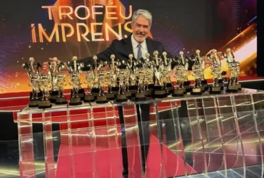 Troféu Imprensa 2026 consagra William Bonner com 33 prêmios acumulados