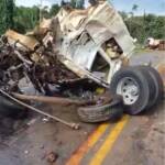 Mecânico morre em grave colisão entre caminhões na MT-010/449 entre Lucas do Rio Verde e Tapurah