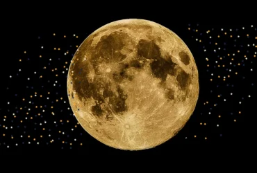 Calendário Fases da Lua Mês de Abril Elegante Escuro