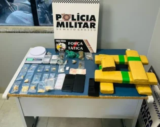 Força Tática: casal de faccionados preso por tráfico de drogas em Sinop