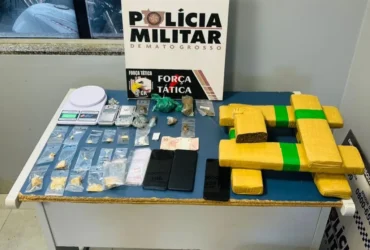 Força Tática: casal de faccionados preso por tráfico de drogas em Sinop