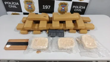 Cavalaria da PM prende dupla em tráfico de drogas em Matupá