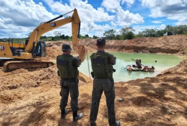 Garimpo ilegal é fechado pela PM em Nova Guarita