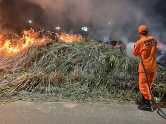 Incêndio MT mobiliza bombeiros em Confresa e Juara