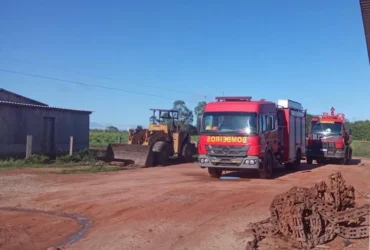 Princípio de incêndio em indústria de algodão é controlado em MT