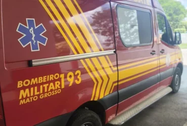 Ambulância do corpo de bombeiros militar usada para resgates e acidentes