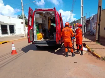 Acidente de trânsito deixa jovem ferido em Cáceres