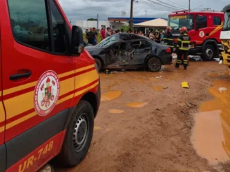 Acidente na MT-140 em Sinop deixa feridos e mobiliza bombeiros