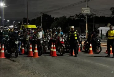 Lei Seca Motos em Cuiabá: operação remove veículos e autua condutores