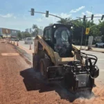 Obras do BRT avançam com asfalto especial e parque linear sem novos bloqueios no trânsito de Cuiabá