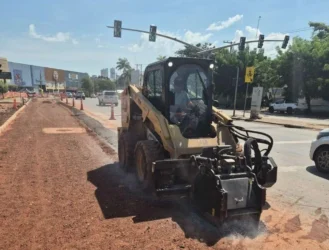 Obras do BRT avançam em Cuiabá com cinco frentes ativas