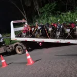 Operação Descarga Livre remove 17 motocicletas barulhentas em bairro de Várzea Grande