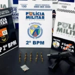 Pontal do Araguaia: PM prende dupla armada na MT-100 suspeita de ameaçar mulheres