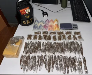 Tráfico de drogas: PM prende suspeito com maconha em Poconé