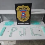 Polícia Civil fecha pontos de tráfico em Nobres e apreende quase 400 pinos de cocaína em um único dia