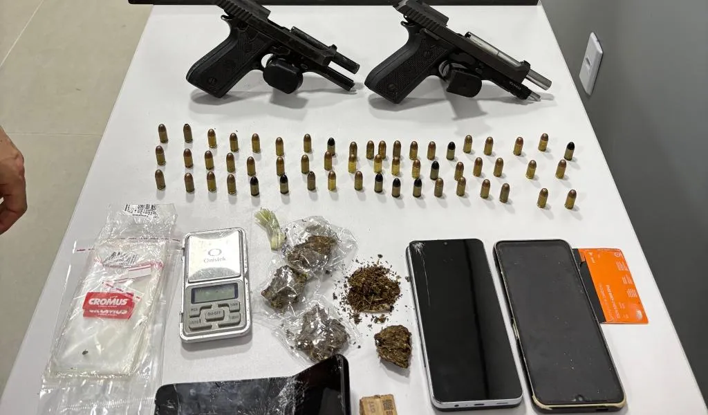 Polícia Civil prende suspeitos por tráfico e porte ilegal em Guarantã do Norte
